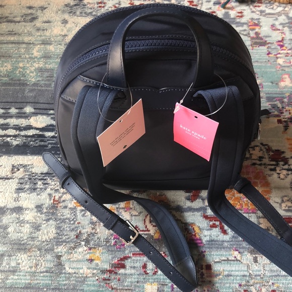 Kate Spade Medium Backpack Navy Blue - Picture 2 of 3